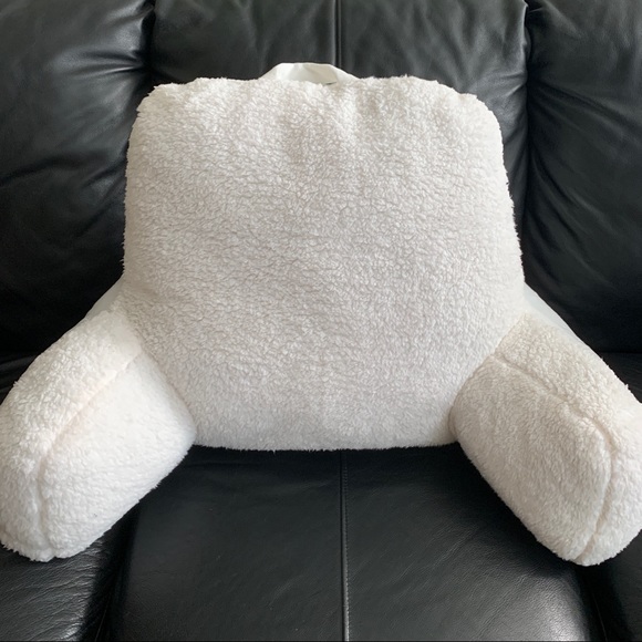 Bedding White Sherpa Faux Fur Backrest Pillow Poshmark